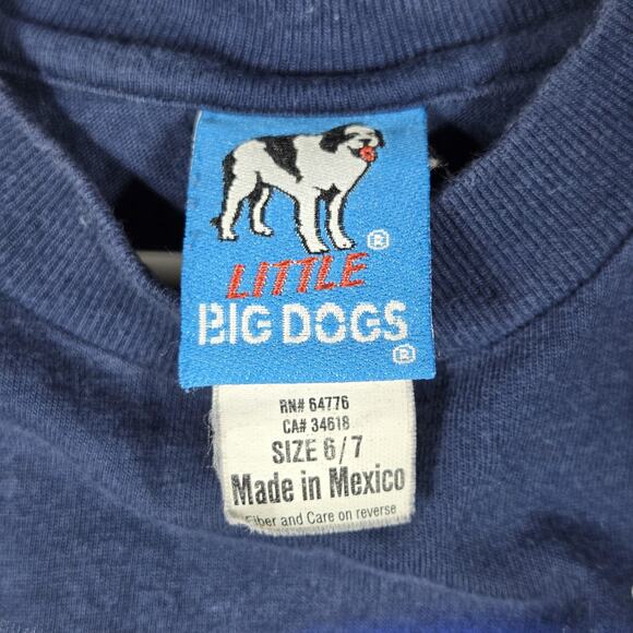 Little Big Dogs T Shirt Kid 6/7 Vintage 1999 May The Dog Be With You Star Parody - Picture 3 of 6